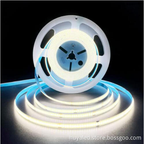 Competitive Price LED Light Bar Warm/Cool White CRI90 14W 480leds LED Tape Light COB LED Strip PCB 8mm 10mm